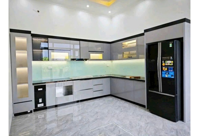 Tủ bếp nhựa cánh acrylic M47
