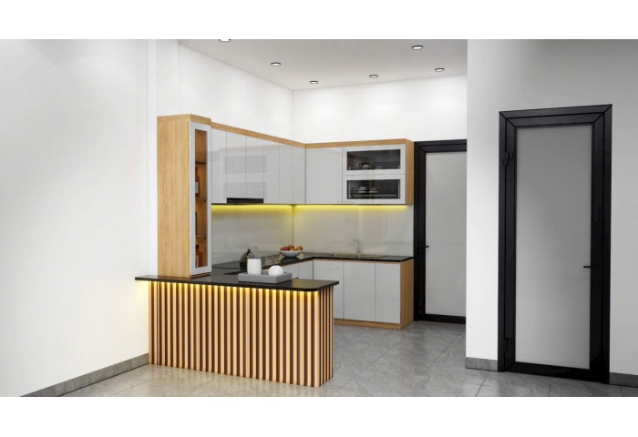 Tủ bếp nhựa cánh acrylic M45