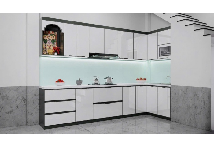Tủ bếp nhựa cánh acrylic M44