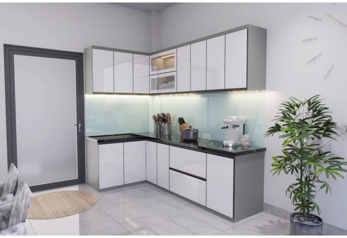 Tủ bếp nhựa cánh acrylic M26