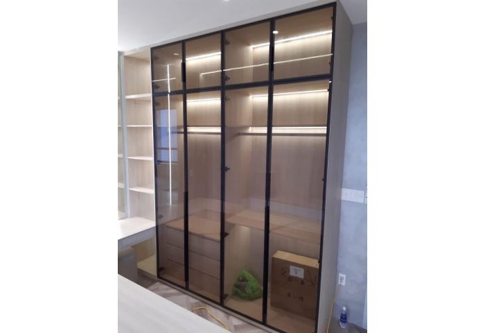 Tủ quần áo nhựa cánh kính M87